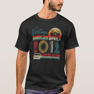 Vintage April 2012 10th Birthday Apparel 10 Years  T-Shirt
