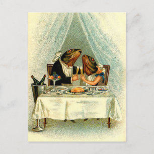 Vintage April Fish Romance, April Fools Day Postcard