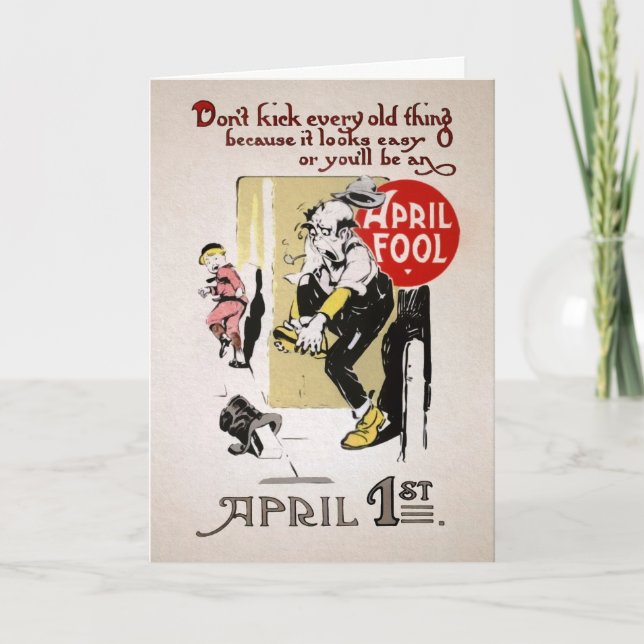 Vintage April Fools Day Card  (Front)