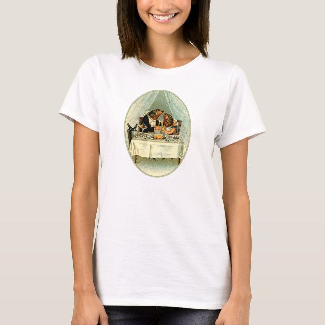 Vintage April Fools Day Fish Romance T-Shirt (Front)