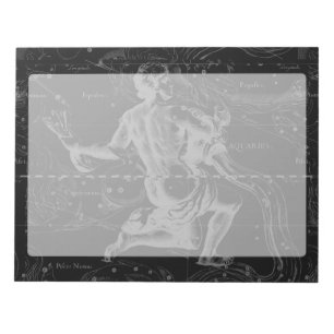 Vintage Aquarius Constellation Hevelius circa 1690 Notepad