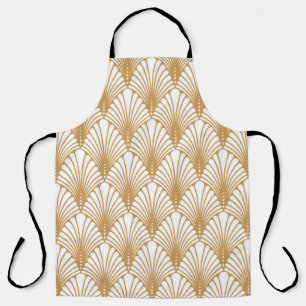 Vintage Arabesque Geometric Seamless Pattern Apron