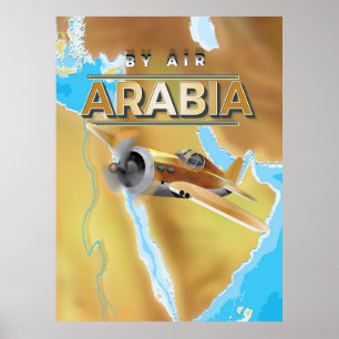 Vintage Arabia Travel Poster