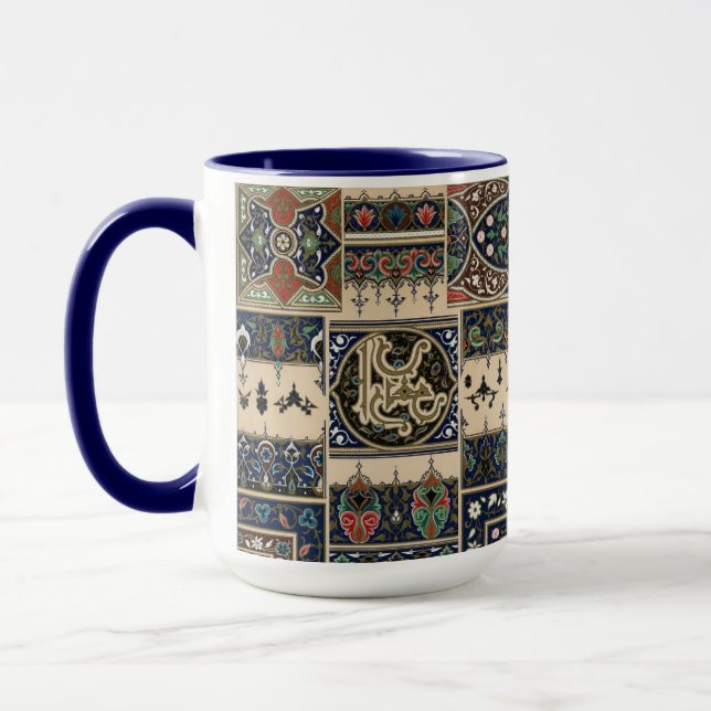 Vintage Arabian Pattern Mug (Left)