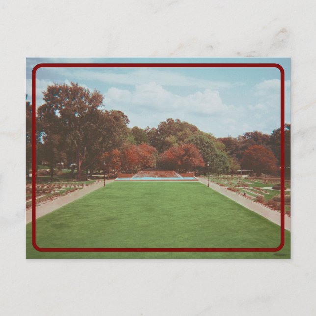 Vintage Arboretum Landscape Postcard (Front)