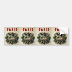 Vintage Arc de Triomphe Paris Bumper Sticker