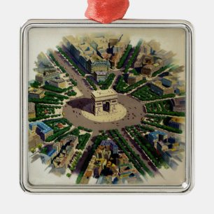 Vintage Arc de Triomphe Paris Metal Ornament
