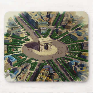 Vintage Arc de Triomphe Paris Mouse Pad