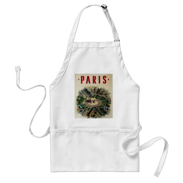 Vintage Arc de Triomphe Paris Standard Apron (Front)