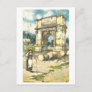 Vintage Arch of Titus, Rome,  Postcard