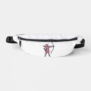 Vintage Archer American Flag Bow Hunting Shirt_1 Fanny Pack