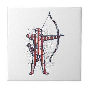 Vintage Archer American Flag Bow Hunting Shirt_1 Tile