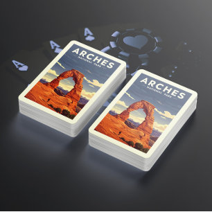 Vintage Arches National Park Playing Cards