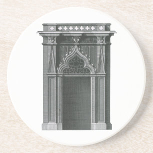 Vintage Architectural Element, Gothic Doorway Coaster