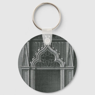 Vintage Architectural Element, Gothic Doorway Keychain