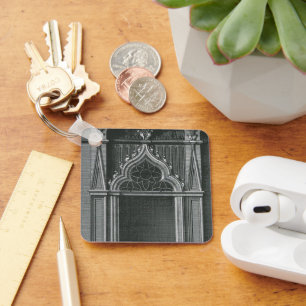 Vintage Architectural Element, Gothic Doorway Keychain