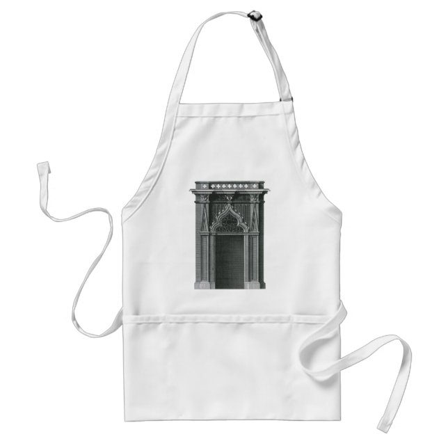 Vintage Architectural Element, Gothic Doorway Standard Apron (Front)