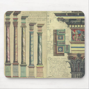 Vintage Architecture by Giacomo Barozzi da Vignola Mouse Pad