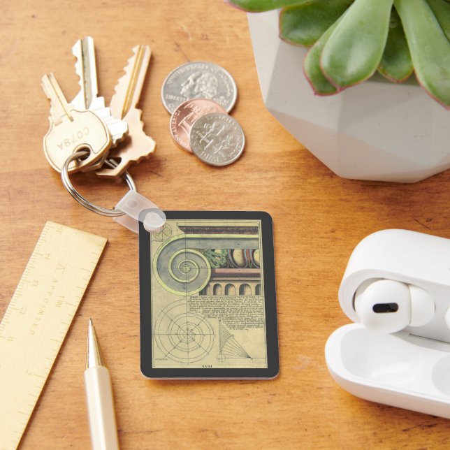 Vintage Architecture; Capital Volute by Vignola Keychain (Desk)