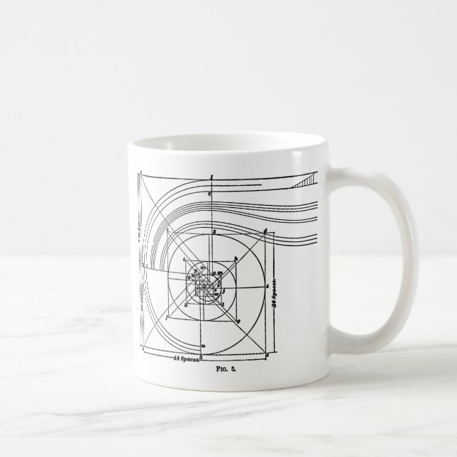 Vintage architecture coffee mug (Right)