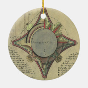 Vintage Architecture, Decorative Capital Crown Ceramic Ornament