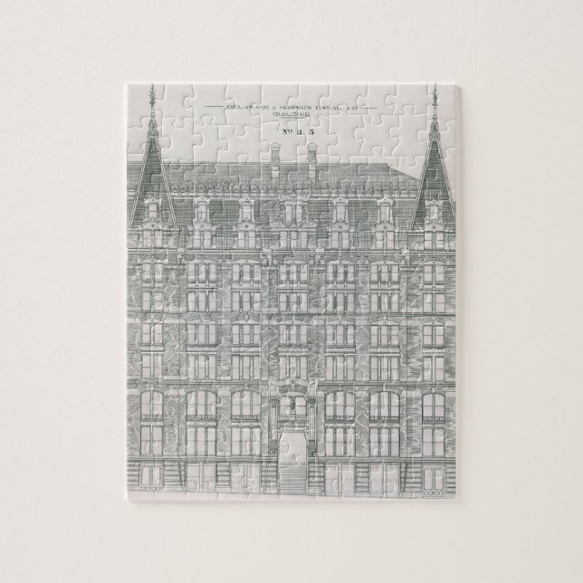 Vintage Architecture, Delaware & Hudson Canal Co. Jigsaw Puzzle (Vertical)