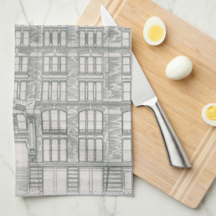 Vintage Architecture, Delaware & Hudson Canal Co. Kitchen Towel