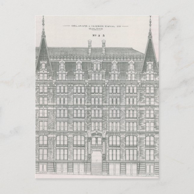 Vintage Architecture, Delaware & Hudson Canal Co. Postcard (Front)