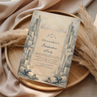 Vintage Architecture Drawing Graduation