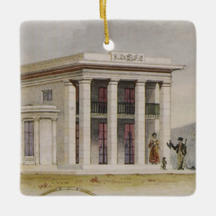 Vintage Architecture, Floor Plan and Greek Villa Ceramic Ornament