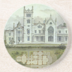 Vintage Architecture, French Chateau Floor Plans Coaster