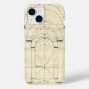 Vintage Architecture, Renaissance Arch Perspective iPhone 15 Case