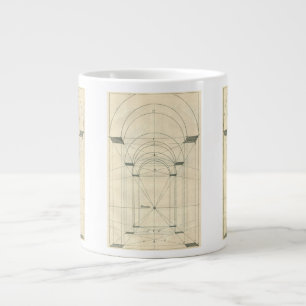 Vintage Architecture, Renaissance Arch Perspective Large Coffee Mug