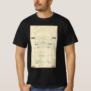 Vintage Architecture, Renaissance Arch Perspective T-Shirt