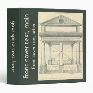 Vintage Architecture, Roman Portico with Columns Binder