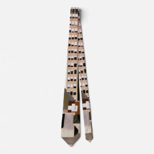 Vintage Architecture, Skyscraper by Sheeler, 1922 Tie