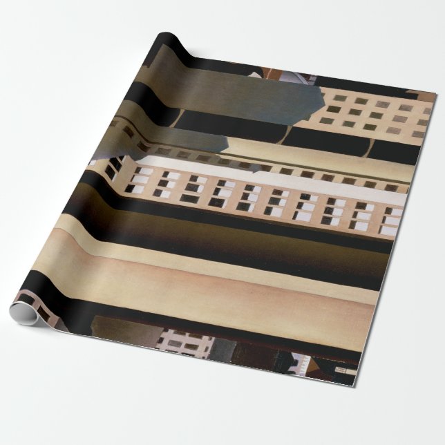 Vintage Architecture, Skyscrapers by Sheeler, 1922 Wrapping Paper (Unrolled)