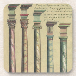 Vintage Architecture, the 5 Architectural Orders Coaster