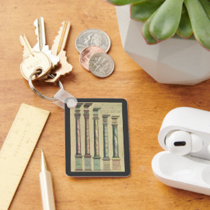 Vintage Architecture, the 5 Architectural Orders Keychain