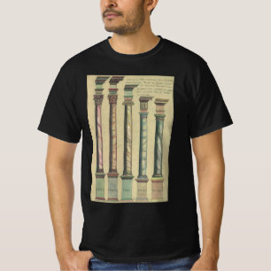 Vintage Architecture, the 5 Architectural Orders T-Shirt