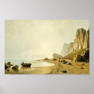 Vintage Arctic Coastal Landscape Poster