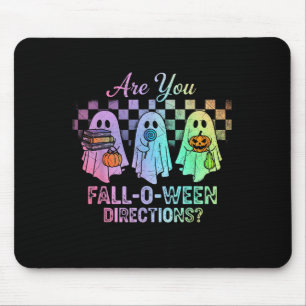 Vintage Are You Fall O Ween Directions Teacher Hal Mouse Pad