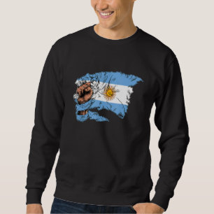 Vintage Argentina Argentinian Flag Pride Argentina Sweatshirt