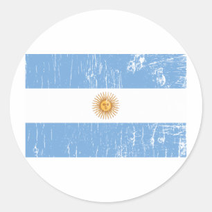 Vintage Argentina Classic Round Sticker