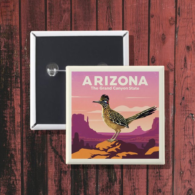 Vintage Arizona 2 Inch Square Button (Creator Uploaded)
