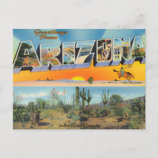 Vintage Arizona carte postale Collage