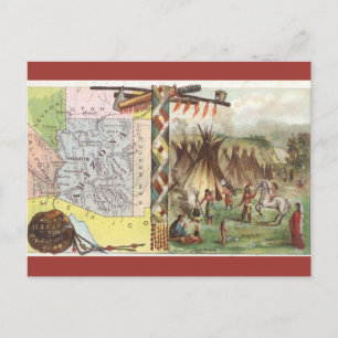 Vintage Arizona History Postcard