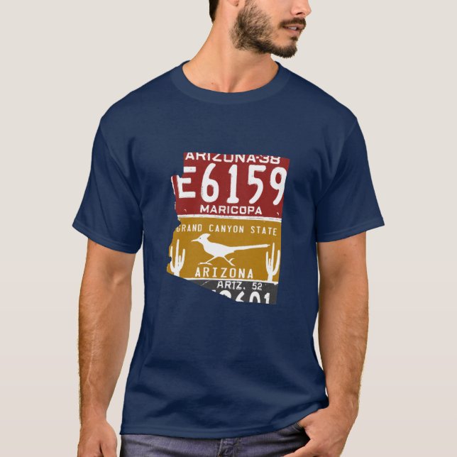 Vintage Arizona License Plate T-Shirt (Front)