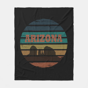 Vintage Arizona Sedona  Fleece Blanket
