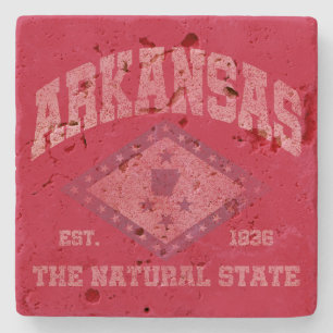 Vintage Arkansas Stone Coaster